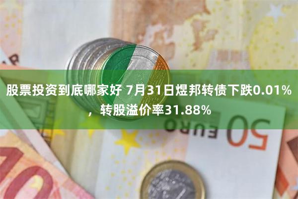 股票投资到底哪家好 7月31日煜邦转债下跌0.01%，转股溢价率31.88%