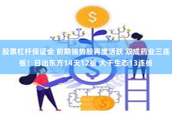 股票杠杆保证金 前期强势股再度活跃 双成药业三连板！日出东方14天12板 大千生态13连板